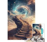Puzzle 1000 pièces pour adultesL'Escalier vers Les étoiles Jeu Anti-Stress Améliore la mémoire Cadeau Unique pour Un Anniversaire ou Noël (38x26cm)