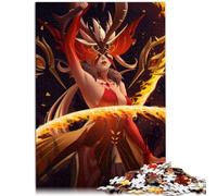 Puzzle 1000 pièces pour Enfants Genshin Impact La Signora 100% Carton recyclé Jeux familiaux Cadeaux d'anniversaire de Noël 26 x 38 cm