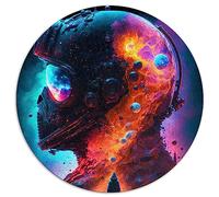 Puzzle 1000 pièces pour Enfants Je suis Le Cosmos Puzzle Rond Cadeau Carton recyclé 26,5x26,5 Pouces