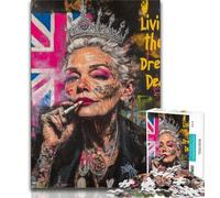Puzzle 1000 pièces pour Femmes Britanniques, pour Adultes et Adolescents, Jouet éducatif et décompressant, idéal comme Cadeau (38x26cm)