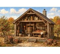 Puzzle 1000 Pieces Pressoir à Pommes d’Automne Bois