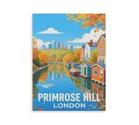 Puzzle 1000 Pièces，Primrose Hill London，3D Adultes Papier Jouets Éducatifs Meilleur Cadeau d'anniversaire Garçons Filles（38x26cm）-HM80