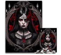 Puzzle 1000 pièces Princesse des Ténèbres en Carton, idéal pour se détendre et se Mettre au défi, décoration d'intérieur colorée, pour Les Amis (26x38cm)