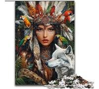 Puzzle 1000 pièces Princesse Indienne : Un Casse-tête Stimulant pour Les Adolescents, idéal pour la décoration intérieure ou comme Cadeau (Taille : 26 x 38 cm)