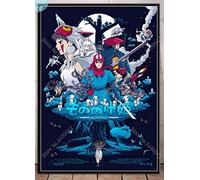 Puzzle 1000 pièces Princesse Mononoke Art Poster Japon Anime Papier pour Adultes Enfants Jeux Jouet Éducatif 52x38cm