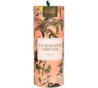 Docter Puzzle Feathered Friends – 1000 pièces, détails dorés, 49 x 73 cm, boîte cylindrique