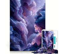 Puzzle 1000 pièces Profondeurs de Cristal d'améthyste Jeu de réflexion Amusant,pièces précises et Parfaitement ajustées,activité relaxante à Faire en Groupe à l'intérieur (38x26cm)