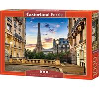 Puzzle 1000 pièces : Promenade dans Paris au Coucher du Soleil