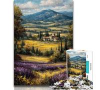 Puzzle 1000 pièces Provence française pour Adolescents, Jouet éducatif et décompressant, Cadeau du Père Noël Secret, 75x50cm