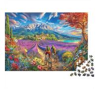 Puzzle 1000 Pièces Provence pour Adultes Et Enfants Difficile DIY Jigsaw Puzzle, Familial-Activité Manuelle 70x50cm/1000pcs