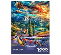 Puzzle 1000 Pièces Provence pour Adultes Et Enfants Difficile DIY Jigsaw Puzzle, Familial-Activité Manuelle 38x26cm/1000pcs