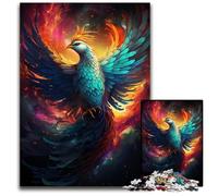 Puzzle 1000 pièces psychédélique coloré de Galaxy Phoenix Puzzle Difficile pour Adultes Idéal pour Les Anniversaires Noël et Halloween 1000 pièces (38x26cm)