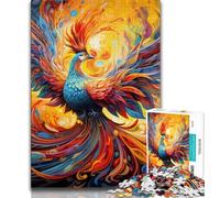 Puzzle 1000 pièces psychédélique Phoenix Bird pour Adolescents, Jeu éducatif, Jouet, décoration d'intérieur Unique et Cadeaux (50x75cm)