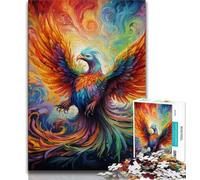 Puzzle 1000 pièces psychédélique Phoenix Bird pour Adultes et Adolescents, Jouets addictifs pour la décoration de la Maison (38x26cm)