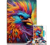 Puzzle 1000 pièces psychédélique Phoenix Bird pour Adultes et Adolescents, Jouets éducatifs, Jeux familiaux, Cadeau d'anniversaire, 38x26cm
