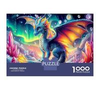 Puzzle 1000 Pièces Ptérosaure, 52x38 cm, Décoratif Jeu Éducatif Difficile Fantaisie Préhistorique Cadeau pour Hommes et Femmes en Famille