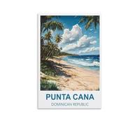 Puzzle 1000 pièces, Punta Cana, République Dominicaine. Puzzle Classique pour Enfants, Puzzle Stimulant et Difficile pour Adultes et Adolescents, 52 x 38 cm.