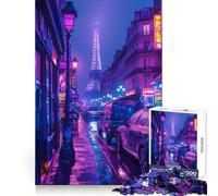 Puzzle 1000 pièces Purple City pour Adultes, défi cérébral, Jouet Anti-Stress, décoration Murale Transparente (50x75cm)