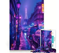 Puzzle 1000 pièces Purple City pour Adultes, Jeu Intelligent et Amusant à Assembler Ensemble, Cadeau saisonnier (38x52cm)