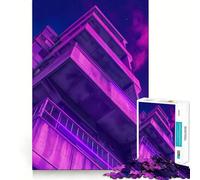 Puzzle 1000 pièces Purple City pour Adultes, Jouet Intelligent, activité à Domicile, découpe précise, décoration Murale (38x52cm)