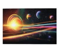 Puzzle 1000 Pièces, Puzzle 1000 Pièces Adultes en Bois, Bricolage Jeu Éducatif avec Boite Cadeau pour Adultes, Bois Épais et Résistant, Puzzles pour Décor, Cadeau Femme Homme, Thème: Univers, X-81