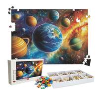 Puzzle 1000 Pieces, Puzzle 1000 Pièces Adultes, Un Puzzles Difficile, Impression Haute Définition & Couleurs Éclatantes, Puzzles Bois Couleur Univers avec Une Boîte d'emballage Exquise W3H-572