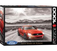 puzzle 1000 pièces - Puzzle - 50 ans de Ford Mustang GT 2015 + accessoires de puzzle