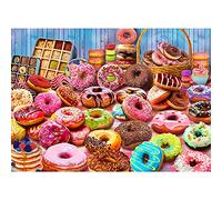 Puzzle 1000 pièces, puzzle adulte, un puzzle difficile, jeux de puzzle pour toute la famille, cadeaux pour femmes, cadeaux pour hommes, thème : beignets