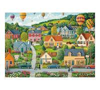 Puzzle 1000 pièces, puzzle adulte, un puzzle difficile, jeux de puzzle pour toute la famille, cadeaux pour femmes, cadeaux pour hommes, thème : ville heureuse