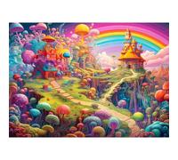 Puzzle 1000 pièces, puzzle adulte, un puzzle difficile, jeux de puzzle pour toute la famille, cadeaux pour femmes, cadeaux pour hommes, thème : merveilleux champignons
