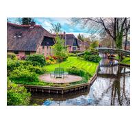 Puzzle 1000 pièces, puzzle adulte, un puzzle difficile, jeux de puzzle pour toute la famille, cadeaux pour femmes, cadeaux pour hommes, thème : Giethoorn Pays-Bas