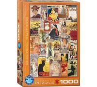 puzzle 1000 pièces - Puzzle - Affiches de théâtre et d'opéra classiques + DeLuxe Set de 3 accessoires de puzzle