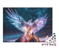 Puzzle 1000 pièces Puzzle Aigle pour Adultes Puzzles en Bois Puzzles intéressants de réduction du Stress 1000 pièces (75x50 cm)
