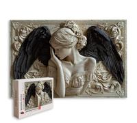 Puzzle 1000 Pièces, Puzzle Ange, Puzzles Classiques, Cadeau Femme -8755 | Bois, Impression HD, Ajustement Parfait, Boîte Colorée, Accessoires Complets, Personnalisable, Dimensions : 70x50cm