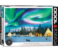 puzzle 1000 pièces - Puzzle - Aurores boréales à Yellowknife + accessoires de puzzle