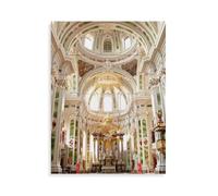 Puzzle 1000 Pièces Puzzle，Autel de l'église des Jésuites, Mannheim/Allemagne，Adultes Loisirs Divertissement Enfants Jouets Éducatifs（75x50cm）-AW52