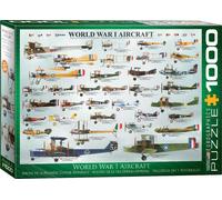 puzzle 1000 pièces - Puzzle - Avions historiques de la 1ère Guerre mondiale + puzzle cadre alu pour 1000 pièces