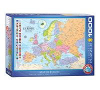 puzzle 1000 pièces - Puzzle - Carte de l'Europe + accessoires de puzzle