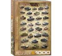 puzzle 1000 pièces - Puzzle - Chars de la Seconde Guerre mondiale + accessoires de puzzle