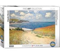 puzzle 1000 pièces - Puzzle - Claude Monet Chemin de la plage champs de blé + puzzle cadre alu pour 1000 pièces