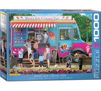 puzzle 1000 pièces - Puzzle - Dans camion de crème glacée + puzzle cadre alu pour 1000