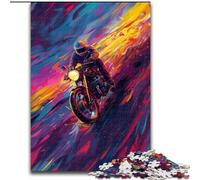 Puzzle 1000 pièces, Puzzle de Moto Cool pour Adultes, idéal pour s'amuser en Famille pour Les Vacances et Les Anniversaires (Taille 26x38cm)