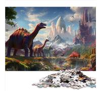 Puzzle 1000 pièces Puzzle de qualité supérieure Monde des Dinosaures Puzzle en Bois pour Adultes et Enfants Idée Cadeau Puzzle de Noël Cadeaux pour Femmes 1000 pièces (50 x 75 cm)