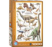 puzzle 1000 pièces - Puzzle - Dinosaures de l'époque jurassique + set de luxe de 3 accessoires de puzzle