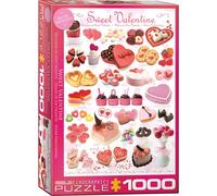 puzzle 1000 pièces - Puzzle - Douces gourmandises de la Saint-Valentin + DeLuxe Set de 3 accessoires de puzzle