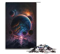 Puzzle 1000 pièces Puzzle en Bois coloré Espace de rêve pour Adultes Jeu Stimulant 1000 pièces (38 x 26 cm)