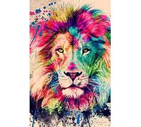 Puzzle 1000 Pièces Puzzle en Bois Lion coloré Résumé du Paysage des Quatre Saisons Jeu D'Intelligence De l'art De La Décoration Moderne Jeu Cadeau Unique