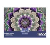 Puzzle 1000 Pièces Puzzle en Papier MandalaJeu D'Intelligence De l'art De La Décoration Moderne Jeu Cadeau Unique Flower of Life 38x26cm/1000pcs