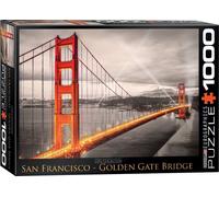 puzzle 1000 pièces - Puzzle - Golden Gate Bridge San Francisco + accessoires de puzzle