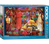 puzzle 1000 pièces - Puzzle - La merveilleuse salle de couture + DeLuxe Set de 3 accessoires de puzzle
